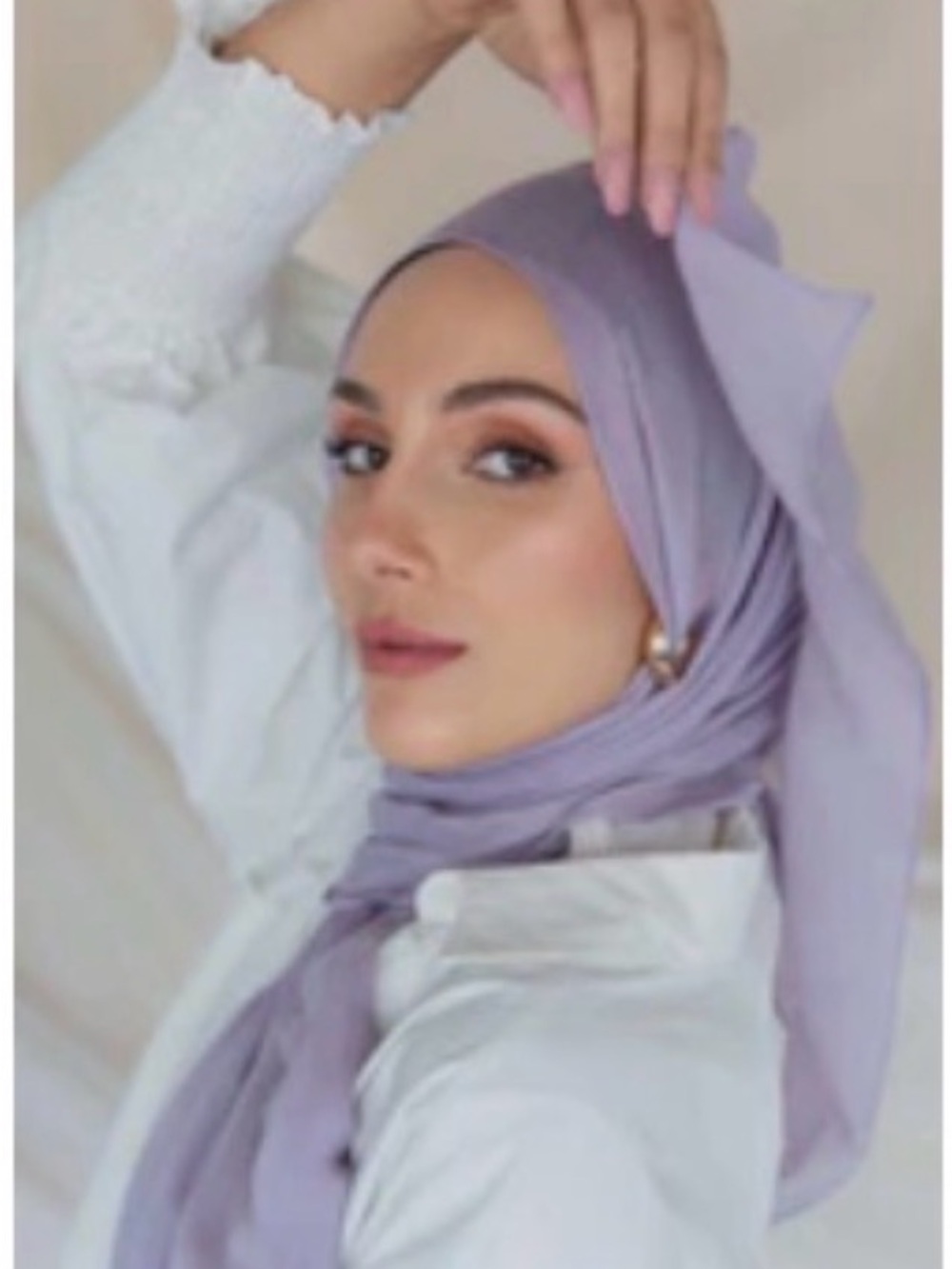 Vela  Lavender Lights Modal Hijab Scarf - MINI